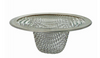 Master Plumber Lavatory Sink Mesh Strainer, Chrome Stainless Steel, 2-3/16 In. Dia.