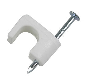 Gardner Bender 1/4 in. White Polyethylene Coaxial Staples (25-Pack)