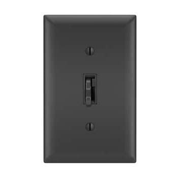 Legrand-Pass & Seymour TradeMaster® LED/CFL/Incandescent Single Pole/3-Way Toggle Slide Dimmer, Preset, Black