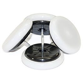 TruGuard Nail-On Cushion White Plastic Base Furniture Glides