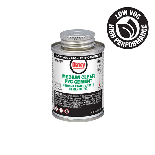 Oatey® PVC Medium Bodied Fast Set Clear Cement