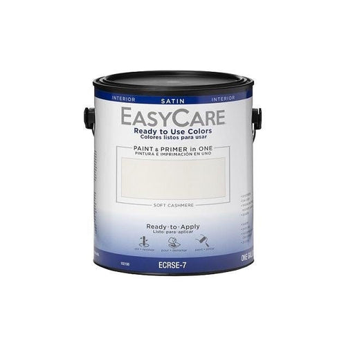True Value EasyCare Ready to Use Colors 1 Gal. Interior Satin Latex Paint & Primer, Soft Cashmere