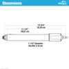 Wright Products Standard Duty Pneumatic Screen and Storm Door Closer with EZ-HOLD