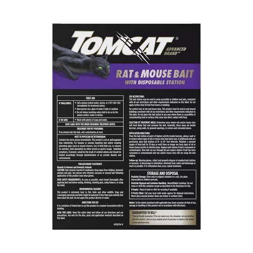 Tomcat Rat & Mouse Bait with Disposable Station