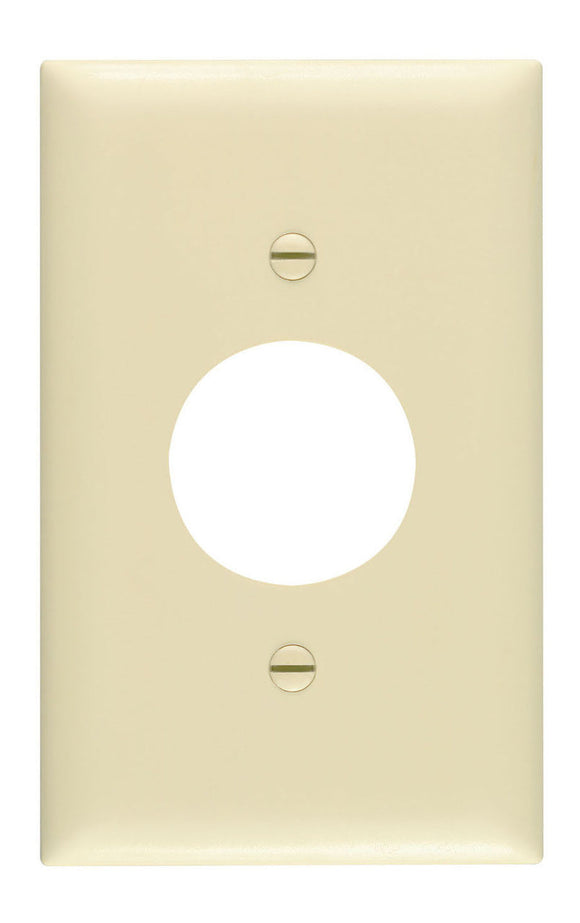 Pass & Seymour Single Receptacle Openings, One Gang, Ivory (One Gang, Ivory)