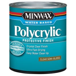 Polycrylic Protective Finish, Semi-Gloss Clear, .5-Pint
