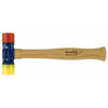 Mallet Hammer, Red & Yellow Rubber, 12-oz.