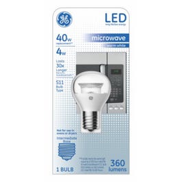 LED Light Bulb, S11, Warm White, Clear, 360 Lumens, 4-Watts