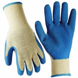 Latex Rubber Work Gloves, Men's L, 3-Pk.