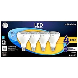 LED Reflector Light Bulbs, R30, Frosted Soft White, 10-Watts, 650 Lumens, 4-Pk.