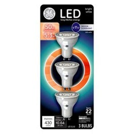 LED Recessed Bulb, MR16, 430 Lumens, 5.3-Watt, 3-Pk.