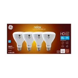 LED Directional Bulbs, Br30, Frosted Soft White, 650 Lumens, 10-Watts, 4-Pk.