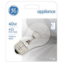 Appliance Light Bulb, Clear, 435 Lumens, 40-Watts