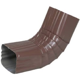 Gutter Front Elbow, Style A, 75 Degree, Brown Aluminum, 2 x 3-In.