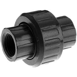 PVC Threaded Pipe Union, Gray, 1.5-In.