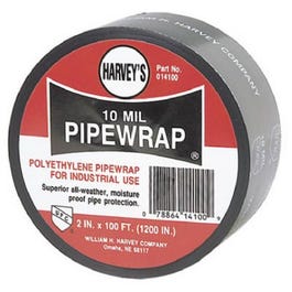 Pipe Wrap, Black Polyethylene, 2-In. x 100-Ft.