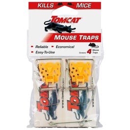 4-Pack Deluxe Wooden Mouse Traps