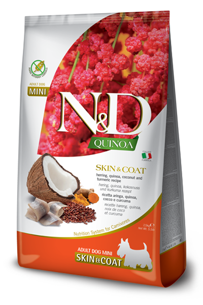 Farmina N&D Quinoa Skin & Coat Herring Mini Turmeric Dry Dog Food