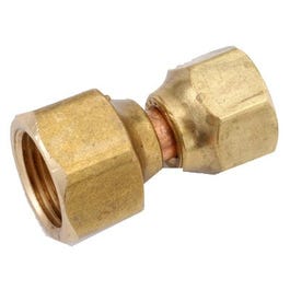 Pipe Fittings, Flare Swivel Connector, Lead-Free Brass, 1/2 x 3/8-In.