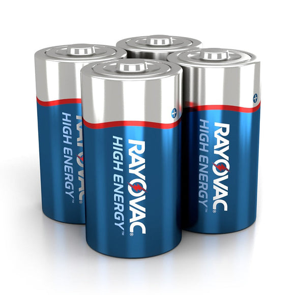 Rayovac D HIGH ENERGY™ Alkaline Batteries 4 Pack