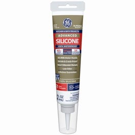 Advanced Silicone 2 Kitchen & Bath Sealant, Almond, 2.8-oz. Squeeze Tube