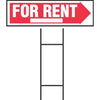 For Rent Sign, Corrugated Plastic, 10 x 24-In.