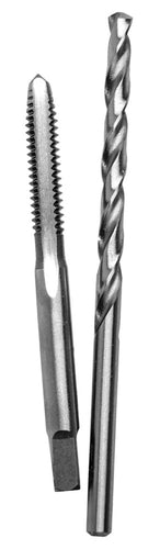 Century Drill And Tool Carbon Steel Plug Tap 10-24 And #25 Wire Gauge Drill Bit Combo Pack (10-24 Tap and #25  Drill)