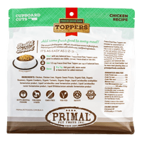 Primal Pet Foods Freeze Dried Raw Topper Cupboard Cuts Chicken