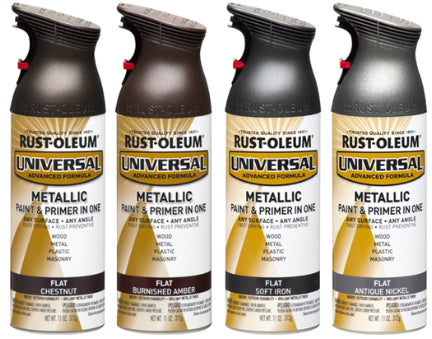 SPRAY PAINT 12 OZ FLAT SOFT IRON UNIVER