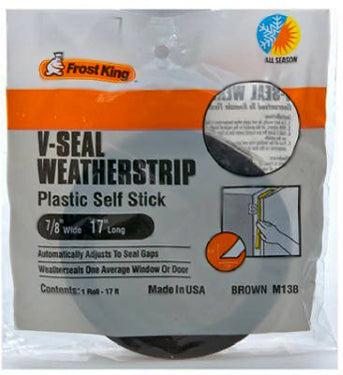 TAPE 7/8X17 BROWN WEATHERSTRIP