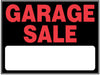15  X 19  BLACK AND RED GARAGE SALE SIGN