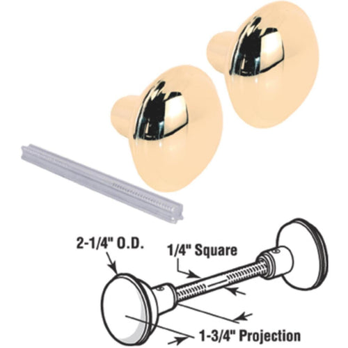 Defender Security Brass Hall & Closet Door Knob