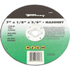 Forney Type 1 7 In. x 1/8 In. x 5/8 In. Masonry Cut-Off Wheel