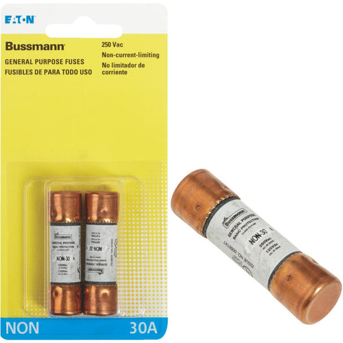 Bussmann 30A NON Cartridge General Purpose Cartridge Fuse (2-Pack)