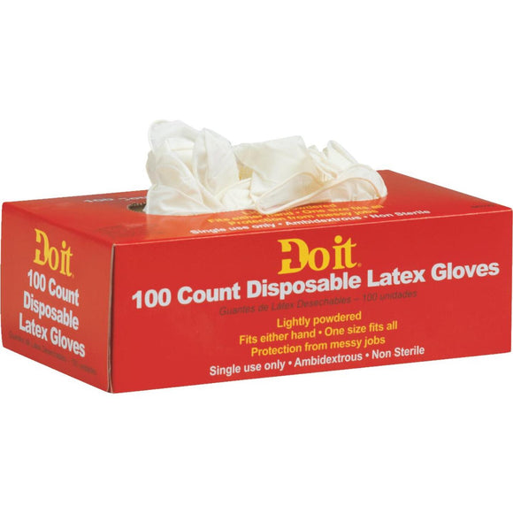 Do it 1 Size Fits All 1-Use Latex Disposable Glove (100-Pack)