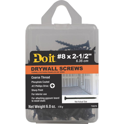 Do it #8 x 2-1/2 In. Coarse Thread Phosphate Drywall Screw