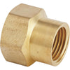 Best Garden 3/4 In. FNH x 1/2 In FNPT Brass Non-Swivel Hose Connector
