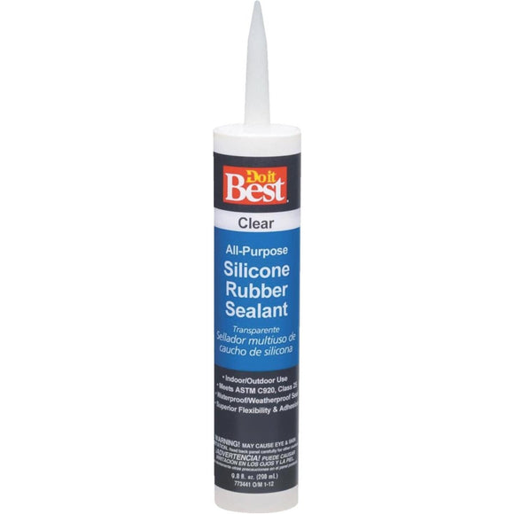 Do it Best 9.8 Oz. All-Purpose Silicone Sealant, Clear