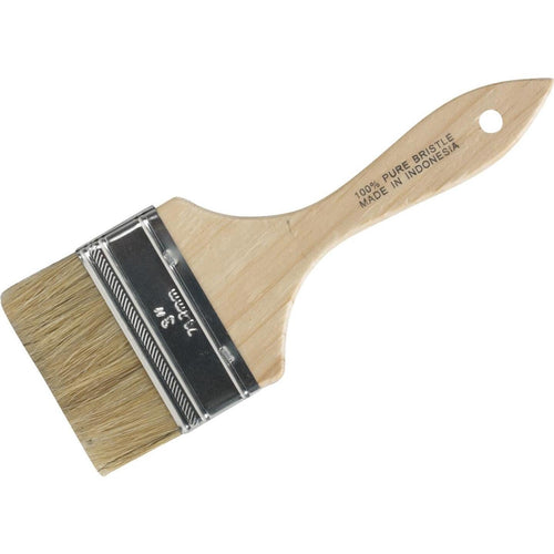 3 In. Flat Chip Wall Natural Bristle Paint Brush