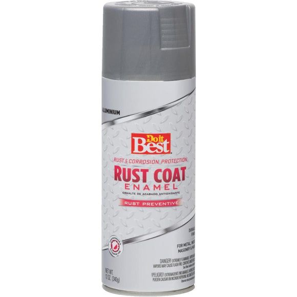 Do it Best Rust Coat Gloss Aluminum 12 Oz. Anti-Rust Spray Paint