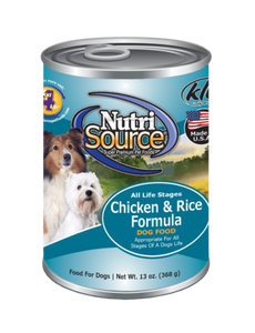 NutriSource® Chicken & Rice Canned Dog Food