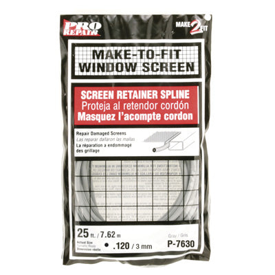 Prime Line Screen Retainer Vinyl Spline, .12