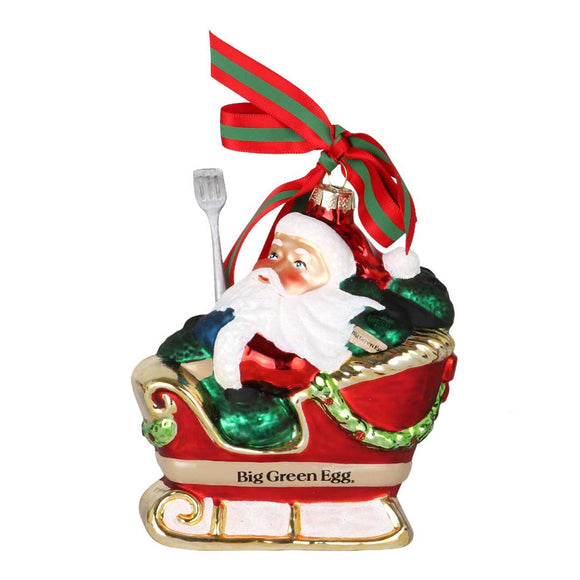 Big Green Egg Santa’s Sleigh Ornament