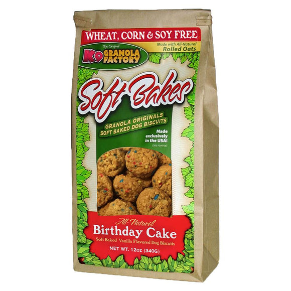 K9 Granola Factory Soft Bakes Birthday Cake
