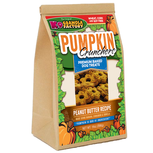 K9 Granola Pumpkin Crunchers, Peanut Butter & Banana Recipe Dog Treats